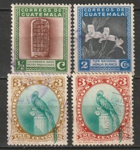 Guatemala 1930 Sc 292-5 partial set used