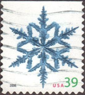 US Used 39 cent Scott# 4105 Snowflake VF