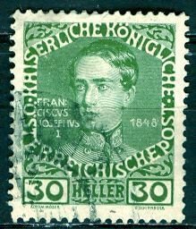 Austria; 1908: Sc. # 119a: Used Single Stamp