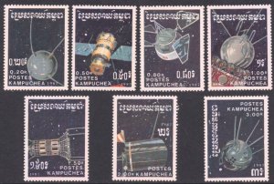 1987 Cambodia Kampuchea 855-861 Sputnik-1 6,50 €