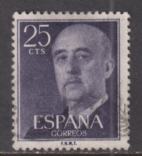 Spain 818 General Francisco Franco 1954