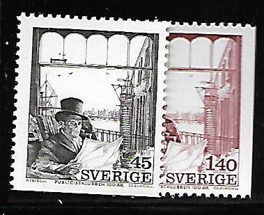 SWEDEN 1092-1093 MNH C/SET MR SIMMONS