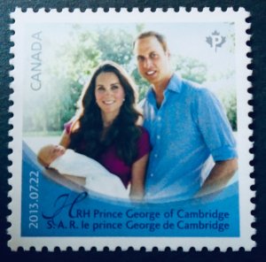 Canada #2685 HRH Prince George of Cambridge from souvenir sheet MNH
