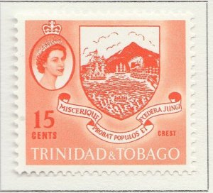 1960 English Colony British Colony TRINIDAD & TOBAGO 15cMH* A28P14F27279-