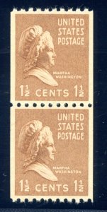 US SCOTT #849 PAIR MINT-XF-SUPERB-OG-NH GRADED 95 W/ PSE SMQ $185