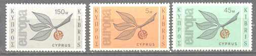 Cyprus 262-64 MNH Europa CEPT-65 SCV25.35