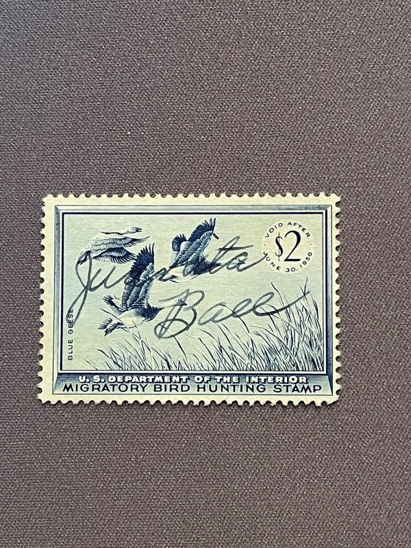 RW22, Blue Geese, Used, CV $15.00