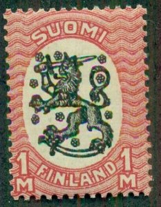 FINLAND #101, Mint Never Hinged, Scott $45.00