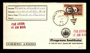Canal Zone 1976 Airmail Cover to Guatemala - L32914