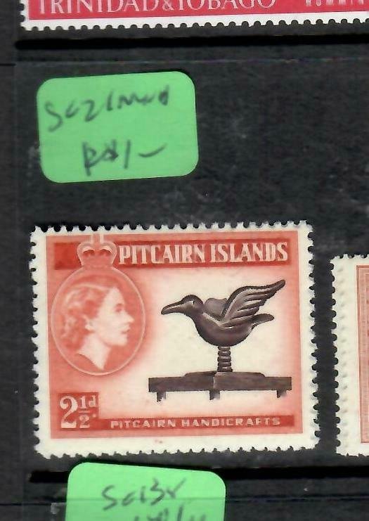 PITCAIRN ISLANDS  (PP2106B)  QEII  2 1/2D  BIRD   SG 21     MNH