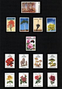 Australia 3 page Topical Collection Exotic Orchids plants,Flowers,Trees NH