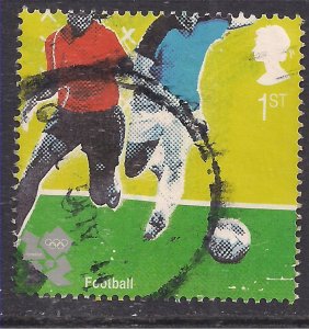 GB 2010 QE2 1st Olympic & Paralympics London Football used SG 3104 ( L621 )