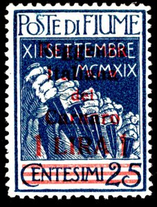 Fiume Scott 118 Unused hinged.