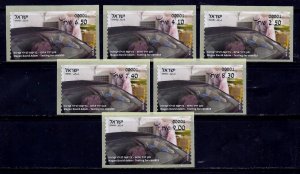 ISRAEL STAMPS 2021 MAGEN DAVID ADOM TESTING SERVICES 6 ATM MACHINE # 001 LABEL