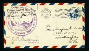 AM # 18 First Flight cover Watertown, South Dakota Dated 1-16-1932