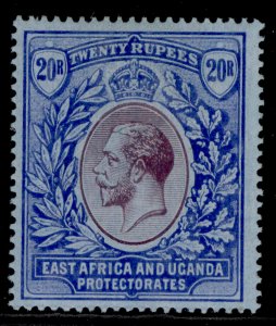 EAST AFRICA and UGANDA GV SG60, 20r purple & blue/blue, LH MINT. Cat £550.