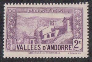 Andorra, French Adm ~ #24 ~ 1932 ~ M, HMR ~ cv .40 