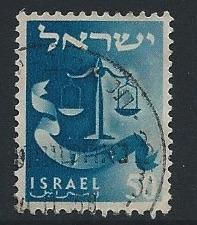 Israel  Scott # 109  used  single