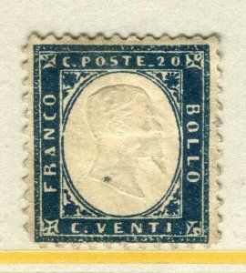 ITALY; 1862 early classic Victor issue Mint unused Shade of 20c. value