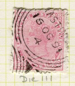 NEW ZEALAND;   1882 classic Side Facer issue used 1d. value, Wmk. 12b.