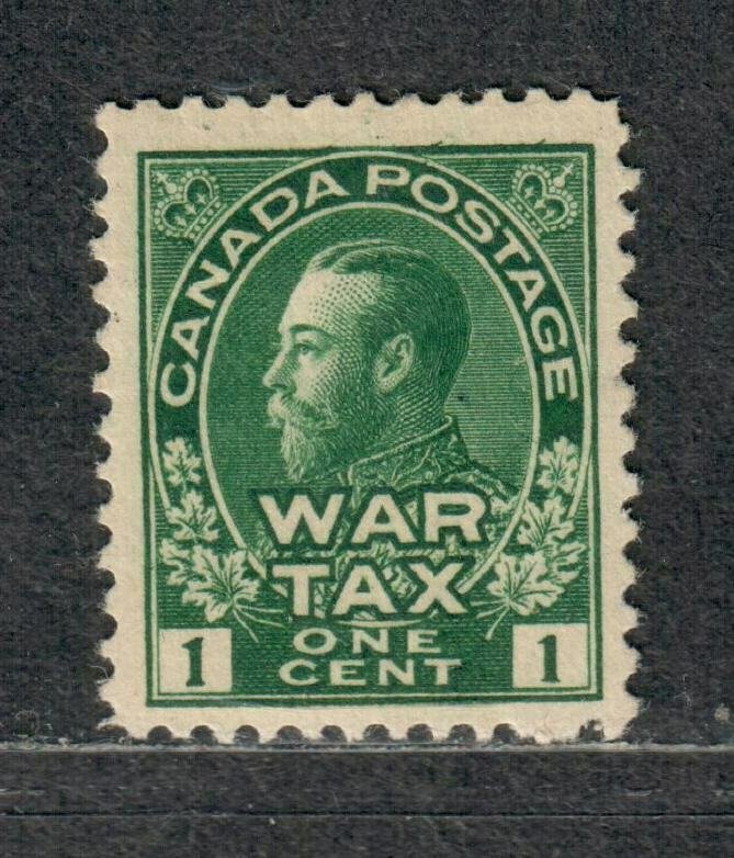 Canada Sc#MR1 M/H/F-VF+, War Tax, Cv. $27.50