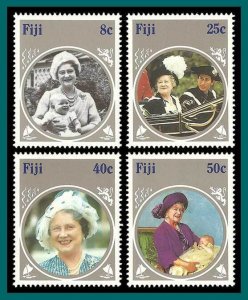 Fiji 1985 Queen Mother, MNH #531-534,SG701-SG704