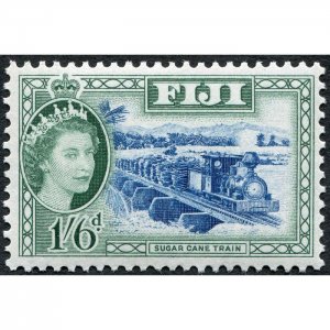 Fiji 1956 1s 6d blue & myrtle-green SG290 unused