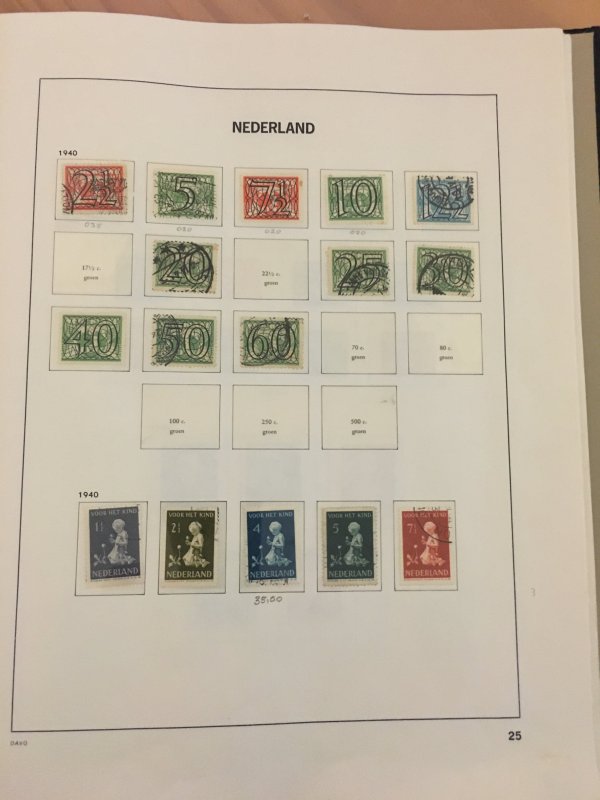 Excellent Netherlands collection in very nice Davo hingeless album to 1960