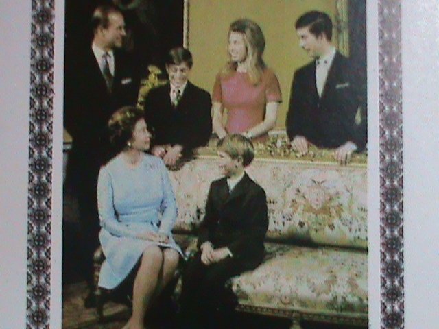 OMAN 1977-SILVER JUBILEE -QUEEN ELIZABETH II-ROYAL FAMILY- MNH IMPERF-S/S VF