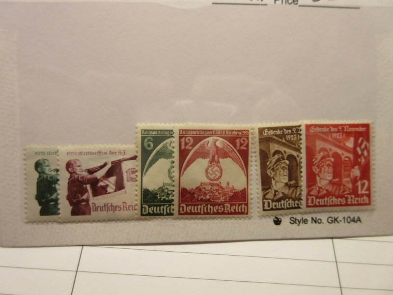 GERMANY  Scott  463-4, 465-6 & 467-8  sets  MINT HINGED  LotD  Cat $8.10