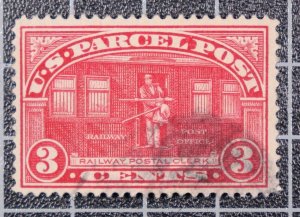 Scott Q3 3 Cents Parcel Post Used Nice Stamp SCV $6.00 