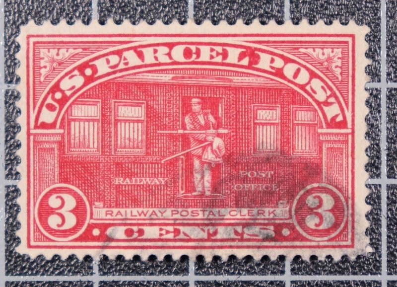 Scott Q3 3 Cents Parcel Post Used Nice Stamp SCV $6.00 