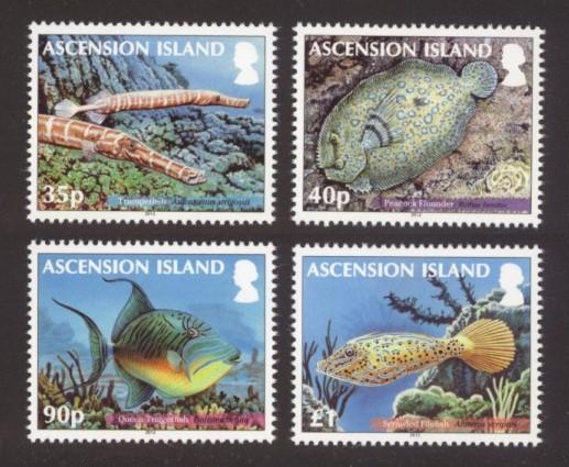 Ascension Sc# 1050-3 MNH Reef Fish