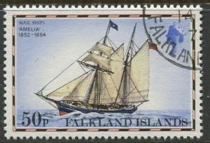 Falkland Is.- Scott 272 - Ships Issue - 1978 - VFU - Single 50p Stamp