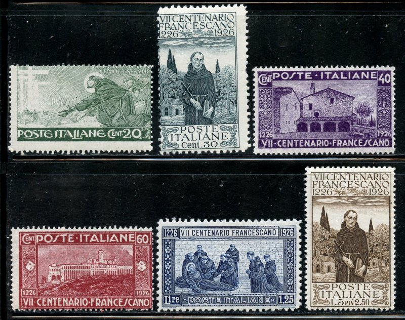 Italy, # 178-83, Mint Hinge. CV $ 18.20