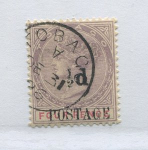 Tobago 1896 overprinted 1/2d POSTAGE on 4d used