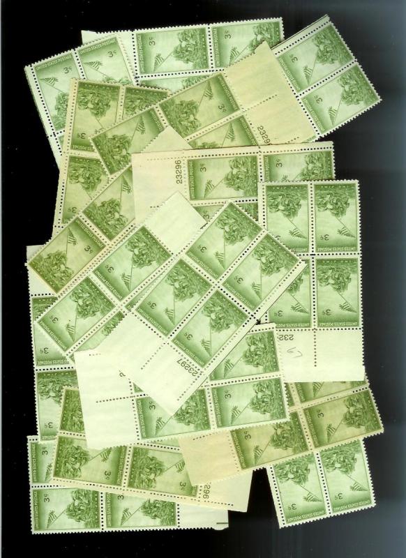 UNITED STATES (154) Fresh Mint Blocks/Plate Blocks FV=$18+