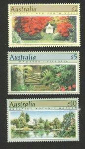 AUSTRALIA - MNH SET -  FLORA - FLOWERS -GARDENS OF AUSTRALIA - 1989.