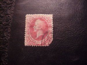 1873 90 CENT PERRY STAMP SCOTT 166 USED CV 275.00