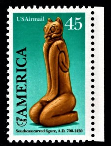 US C121 MNH VF 45 Cent Southeast Carved Figure A.D. 700-1450