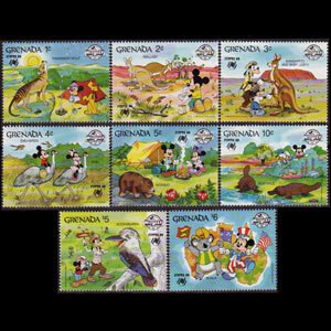 GRENADA 1988 - Scott# 1638-45 Disney-Sydpex Set of 8 NH