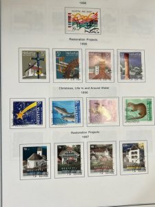 Switzerland collection semi-postals 1990-1999 mixed MH and used