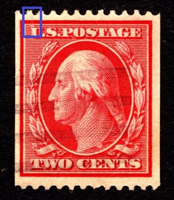1910, US 2c, Washington, Used, Small tear at top, Sc 386