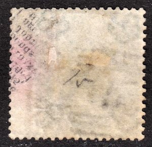 Great Britain Scott 28 VF to XF used wing margin with a light unobtrusive cancel