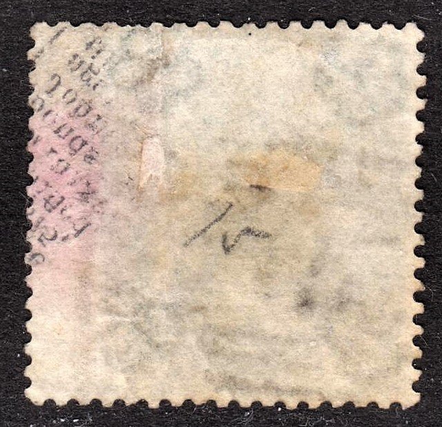 Great Britain Scott 28 VF to XF used wing margin with a light unobtrusive cancel