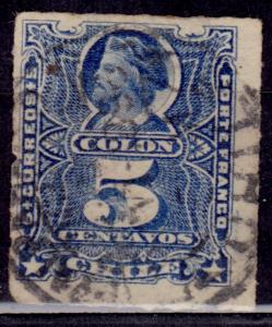 Chile 1878-99, Columbus, 5c, sc#28, used