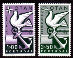 PORTUGAL 846-7 MNH SCV $3.60 BIN $1.80 MARITIME TRAVEL