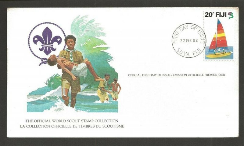 1982 Fiji World Scout Stamp Collection FD card