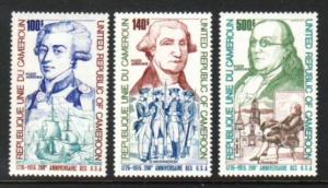 Cameroun US Bicentennial C227-C229 MNH S2876