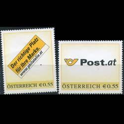 AUSTRIA 2003 - Scott# 1943-4 Personal.Stamps Set of 2 LH